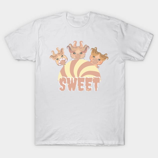 Funny Bubbles Sweet Animal T-Shirt by crearty art